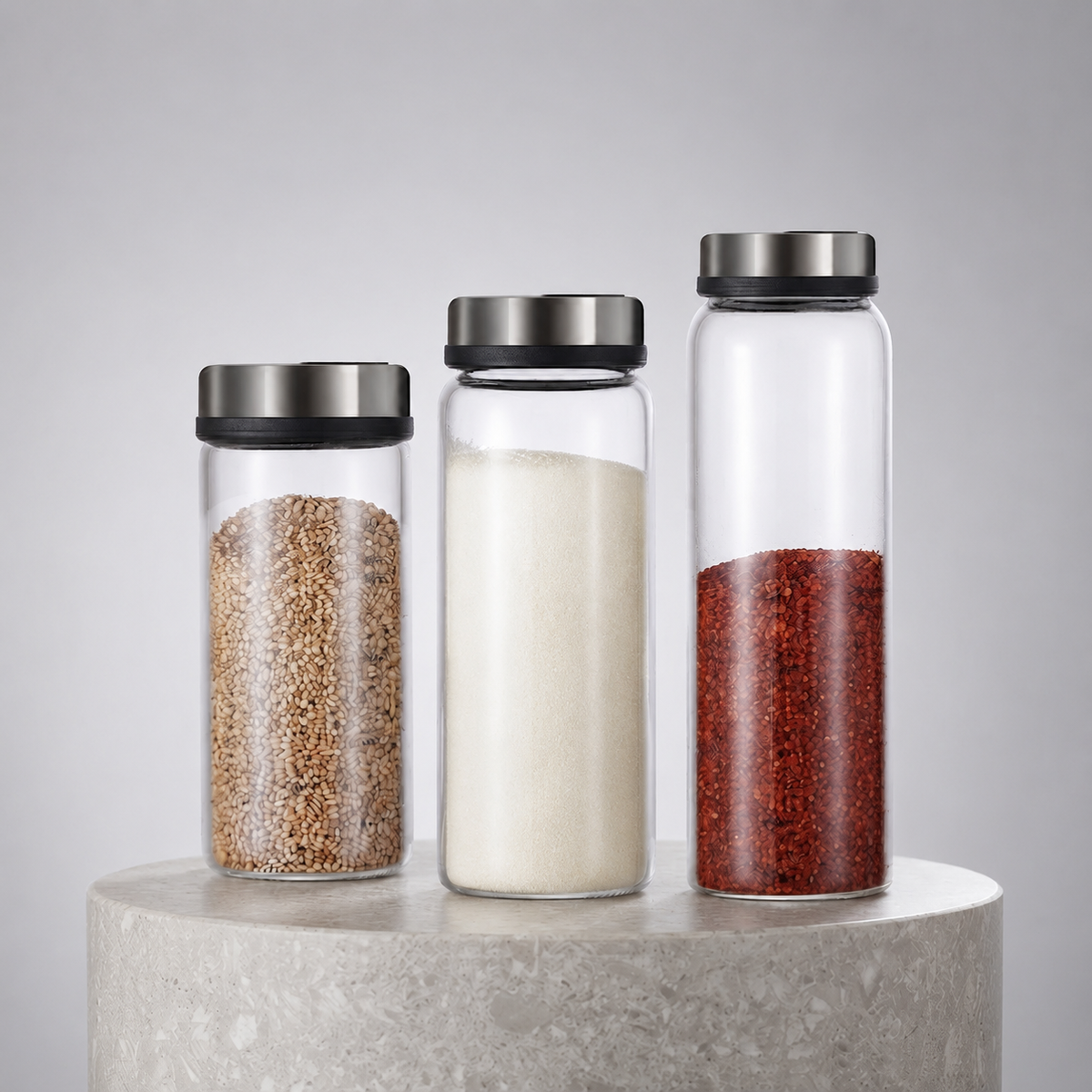 Bote de Vidrio para Especias Borosilicato